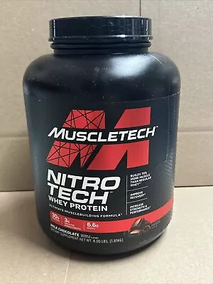 Muscletech Nitro Tech Whey Protein Milk Chocolate 4 Lbs. EXP 02/26 • $50