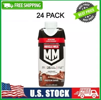 Muscle Milk Genuine Protein Shake Chocolate 11 Fl Oz Carton 24 PACK • $42.35