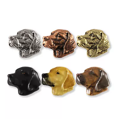 Pewter Labrador Retriever Dog Head Lapel Pin Or Fridge Magnet D112 Made In USA • $17.89