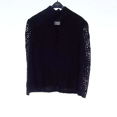 Caroline Charles Wool Blend Embroidered Black Long Sleeved Jacket UK Size 14 • £44