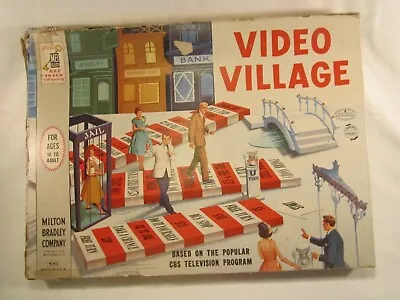 Board Game VIDEO VILLAGE 1962 Milton Bradley [G11] • $19