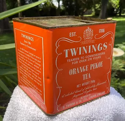 Twinings  Orange Pekoe Tea Tin 250g Collectable Tin • $20