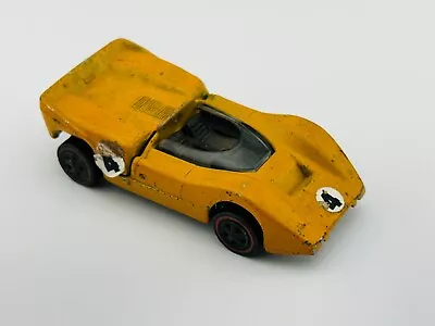 Hot Wheels Redline MCLAREN M6A Orange Enamel US Black Interior Nice !! • $45