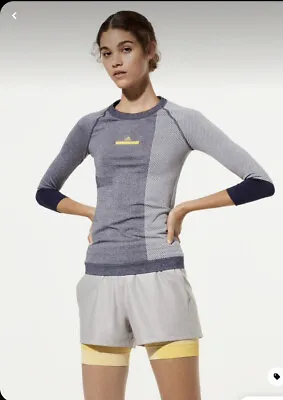 Stella McCartney Adidas Yoga Seamless Climafit Top Yoga 3/4-Sleeve Top Small • $50