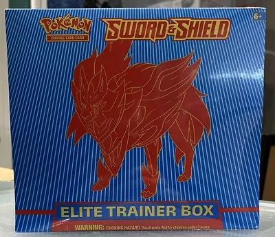 Pokemon TCG Sword And Shield Zamazenta Elite Trainer Box Factory Sealed ETB • $60