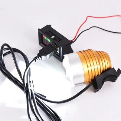 £7.13 • Buy 12V Lead Acid Battery BMS Capacity Level Indicator Volt Meter 2-USB Charger New