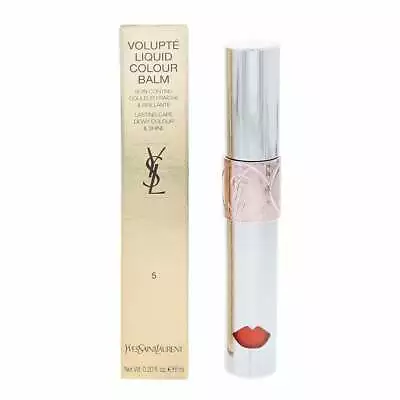 Ysl Yves Saint Laurent Volupte Liquid Colour Balm 6ml - 5 Watch Me Orange - New • £12.95