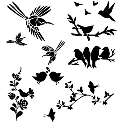 Stencils Crafts Templates Scrapbooking Various Birds Stencil  A4 Mylar • $15.49