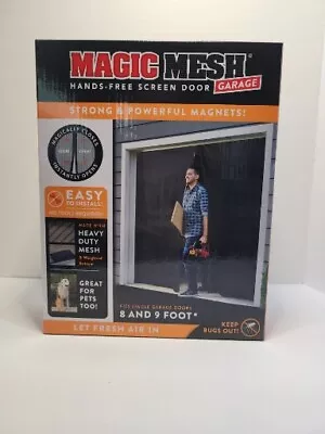 Magic Mesh Single Garage Door Screen Mosquito Mesh Net Closure Insects  • $19.50