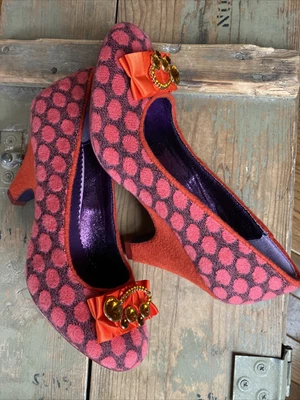 $30 • Buy POETIC LICENCE Retro Women Shoes Size 7 US / 38EU Vtg Style Kitten Heel Theater
