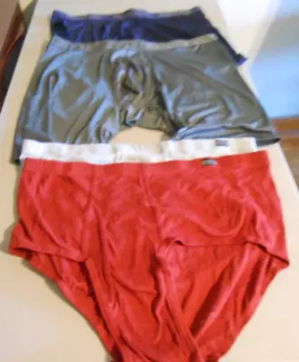 Wholesale Lot 1330 Four Pair Mens  Boxer Briefs Briefs Size 3x • $13.99