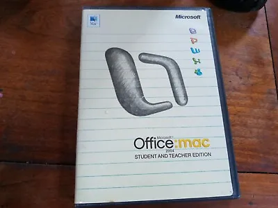 Microsoft Office Mac 2004 Student And Teacher Edition Clean Disc + Instructions • $11.11