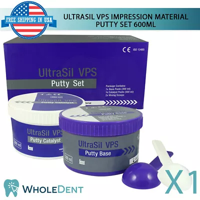 UltraSil VPS Putty Set Dental Impression Material Polyvinyl Hydrophilic 600ml • $105