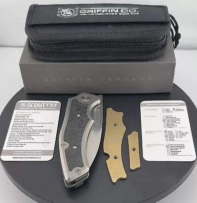 NEW! Griffin Company Scout F3.5 Titanium Knife W/inserts - **LEFT HANDED** • $485