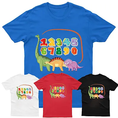 Maths Day Colorful Number Symbols Kids T Shirt School Cartoon Children Tee Gift • £14.49