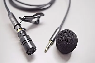 Professional Tie Clip Lapel Lavalier Microphone For Digital Recorder Laptop PC • £16.95