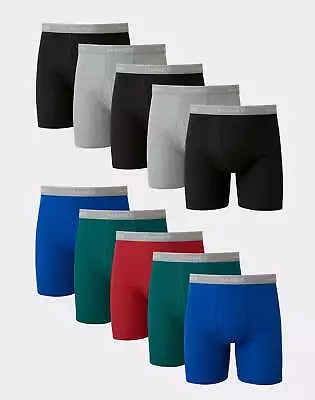 Hanes Men's 10-Pack Boxer Briefs ComfortFlex Waistband Soft Stretch  Assorted • $30