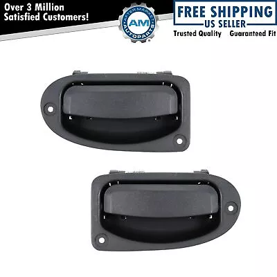 Smooth Black Rear Outside Door Handle Pair Set For 98-11 Ranger Extended Cab • $29.83