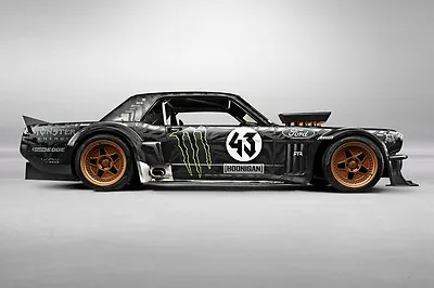 KEN BLOCK'S 1965 FORD MUSTANG RALLY CAR POSTER PRINT STYLE C 16x24 9MIL PAPER • $25.95