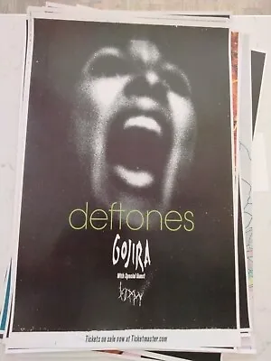 $10 • Buy Deftones. 11x17 2022 Promo Tour Concert Poster Gojira Lp Cd Shirt