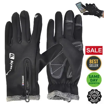 Winter Gloves Waterproof Thermal Touch Screen Thermal Windproof Warm Gloves • £5.89