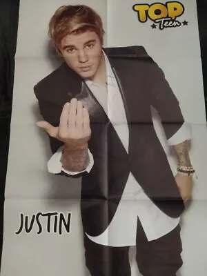 $19.99 • Buy (S062) 8 Pages Magazine Centerfold Poster Justin Bieber * Ross Lynch * 86 X 56