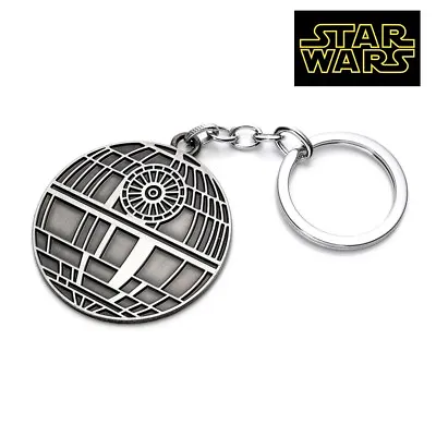 STAR WARS DEATH STAR Figurine FULL Metal Replica Keychain Key Chain Collectible • $5.49