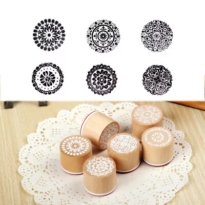 Floral Lace Wooden Stamp For DIY Crafts & Invitations- • £8.19