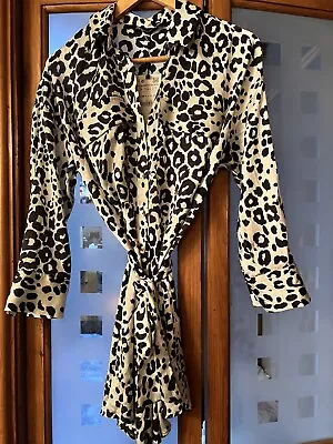 Zara Leopard Print Shirt Dress - Size S • £11