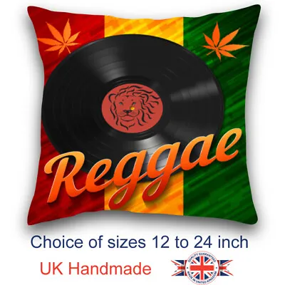 Music Art Reggae Music Cushion Reggae Music Art Design Cushion Pillow  • £16.99