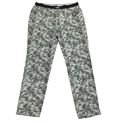 INC Mens Camo Print Pajama Pants Gray L • $18.37