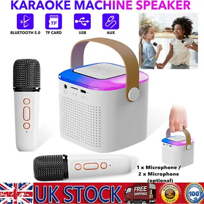 Mini Portable Wireless Bluetooth Speaker Party Karaoke Machine Microphone Gifts • £18.04