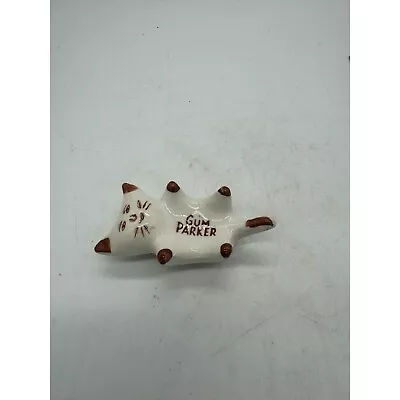 Vintage Gum Parker Ceramic Kitty Cat Figurine Candy Holder • $14