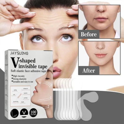 $2.99 • Buy 100PCS/Set Face Lift Sticker Instant Face Neck And Eye V Shape Tape Anti Wrinkle