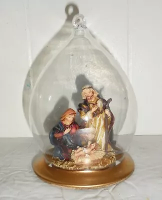 Vintage Italian Ornament Figurine  Holy Family Nativity Scene Design • $12.74