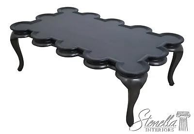 62455EC: MAITLAND SMITH Attributed Scallop Top Coffee Table • $1095