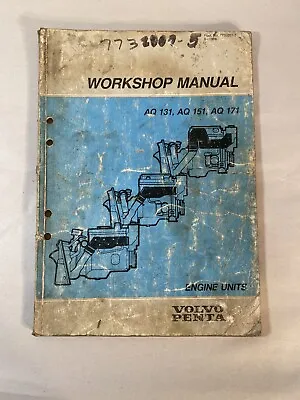 Volvo Penta AQ131 AQ151 AQ171 Marine Engine Workshop Service Repair Manual • $65