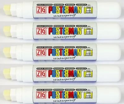 Kuretake ZIG Posterman PMA-120 15mm Broad Tip Waterproof Chalk Marker UK STOCK • £19.99