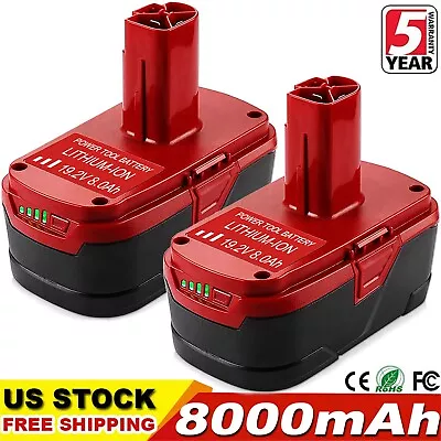 2Pack 8.0Ah For Craftsman 19.2 V 11375 Battery C3 DieHard 130279005 130279003 • $57.98