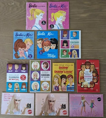 12 ALL DIFFERENT Vintage Mattel Barbie Doll Fashion Booklets • $149.99