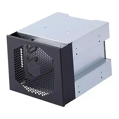 Metal 5 Inch 4-Bay 3.5 Inch SSD HDD Cage Hard Drive Caddy Internal Mounting • £31.97