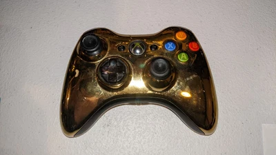 $29.99 • Buy OEM Microsoft Xbox 360 Gold Chrome Gamepad Controller