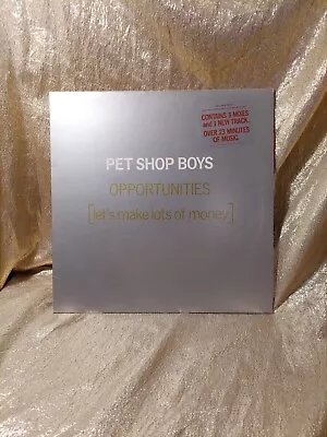 Pet Shop Boys Opportunities Let's Make Lots Of Money 12” Vinyl W/Hype Sticker • $15