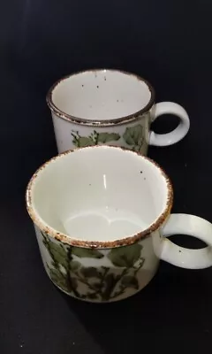 Midwinter Stonehenge Greenleaves Stoneware 2 Cups  • £15