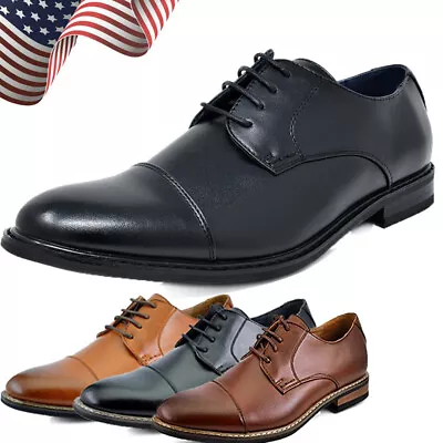 Men's Formal Dress Shoes Lace Up Oxfords Shoes Casual Shoes Wedding Shoes Size • $32.89