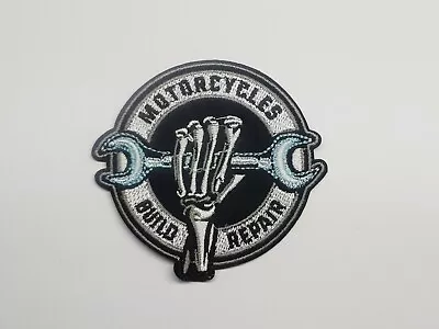 1pc Motorcycle Mechanic Iron On Or Sew On Patch Biker Build Repair Workshop • $6.99