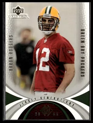 2005 Upper Deck Mini Jersey Generations Collection #72 Aaron Rodgers Rookie RC • $19.95
