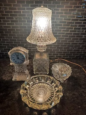Vintage Cut Crystal Lamp Lot • $32