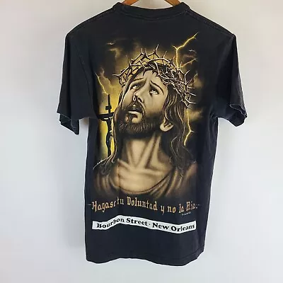 VTG 2000's Jesus Crown Of Thorns Hagse Tu Doluntad Y No LaMia T-Shirt SZ M • $45