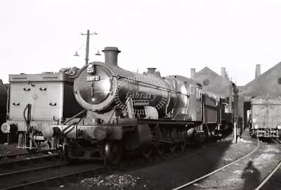 PHOTO BR British Railways Steam Locomotive 2892 Collett GW Cardiff Canton 1960 • £9.99